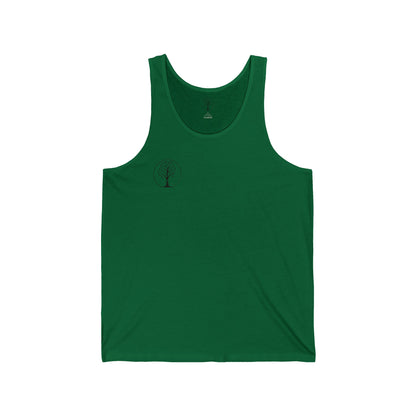 Minimalist Tree Design Unisex Jersey Tank - Nature Lovers Tee