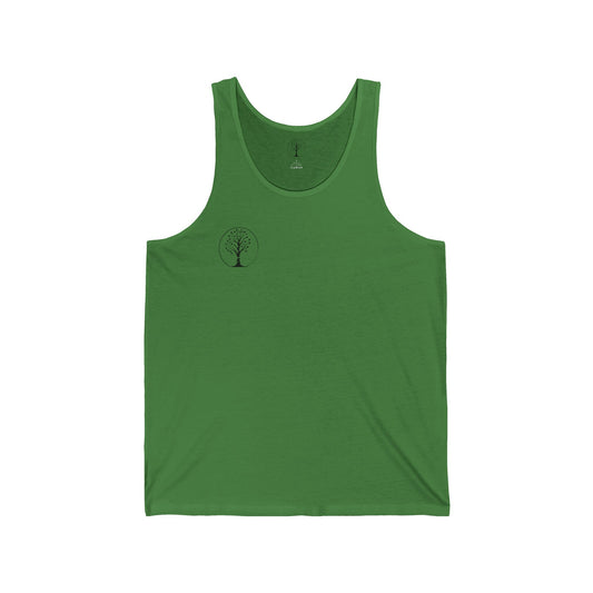 Minimalist Tree Design Unisex Jersey Tank - Nature Lovers Tee