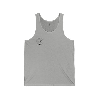 Minimalist Tree Design Unisex Jersey Tank - Nature Lovers Tee